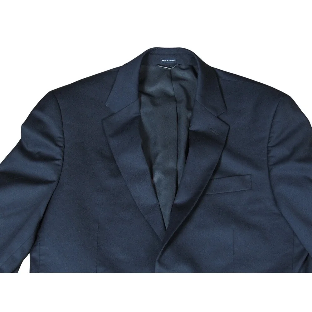 Banana Republic Men's Navy Blue Blazer Jacket Size 40R‎ Wool Blend